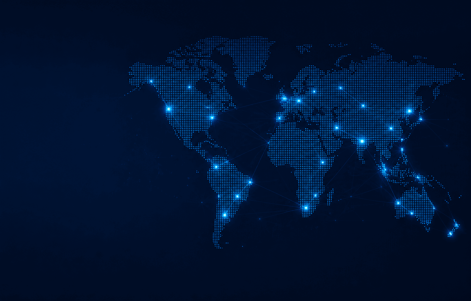 Global customer network map